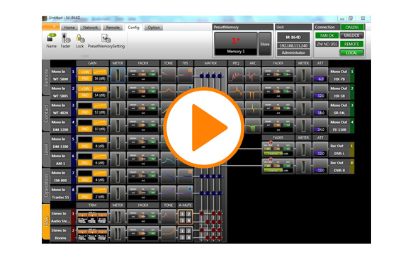 M-864D Digital Stereo Mixer M-864D Digital Stereo Mixer